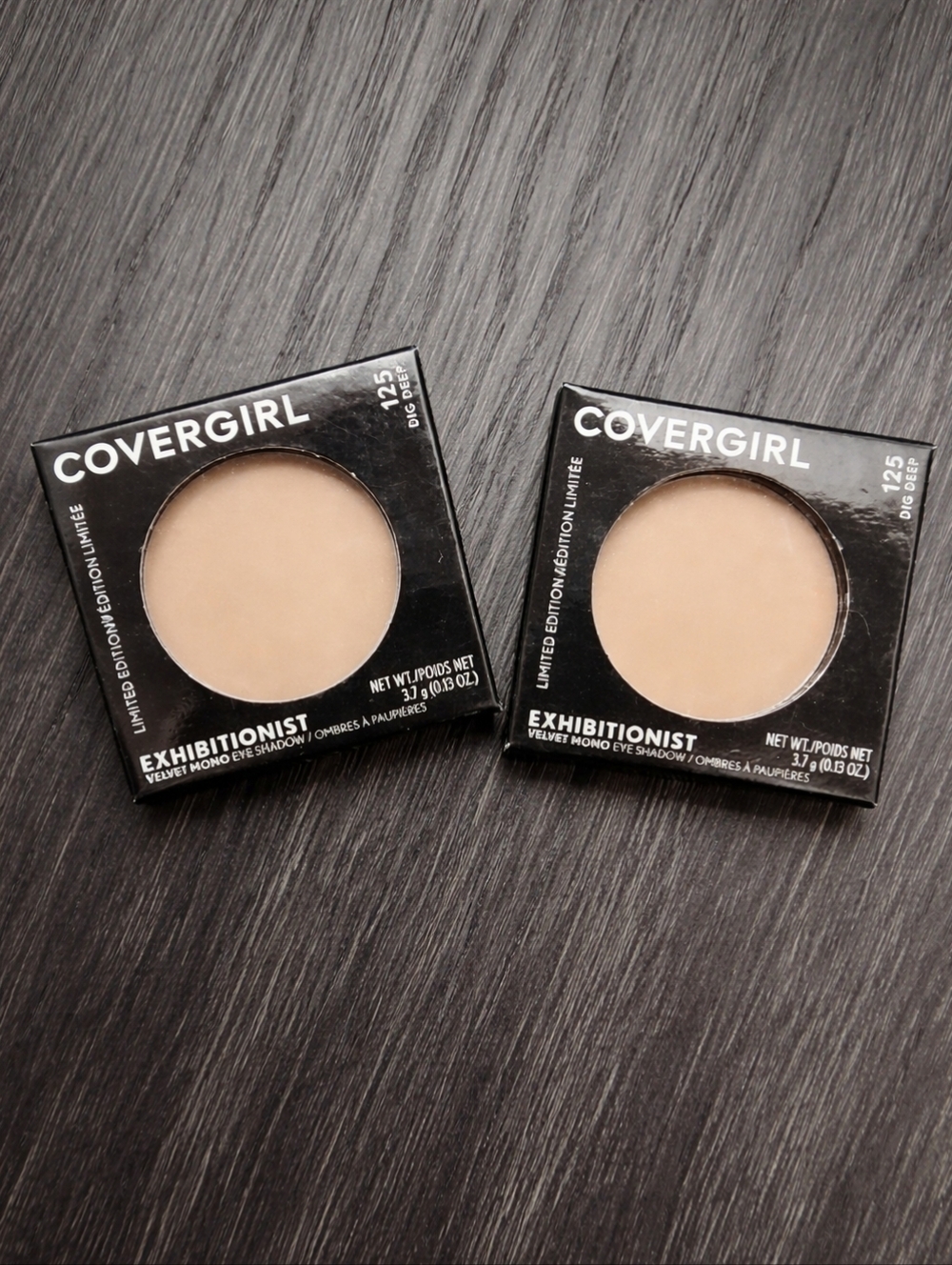 (2) COVERGIRL Exhibitionist Velvet Mono Eye Shadow 125 Dig Deep Limited Edition